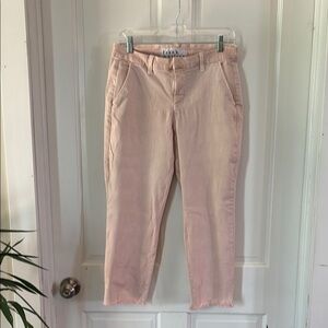 Frank & Eileen Pink Ankle Cropped Jeans